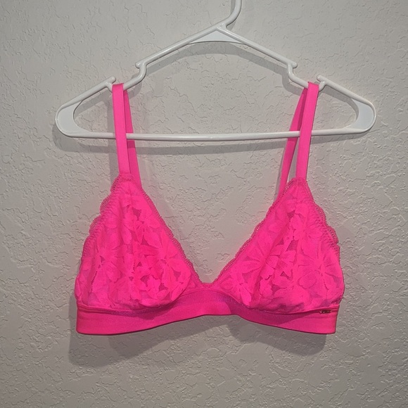 VS Pink Lace Bralette - Picture 2 of 3